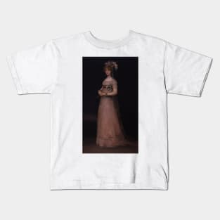 Portrait of Maria Luisa de Borbon y Vallabriga by Francisco Goya Kids T-Shirt